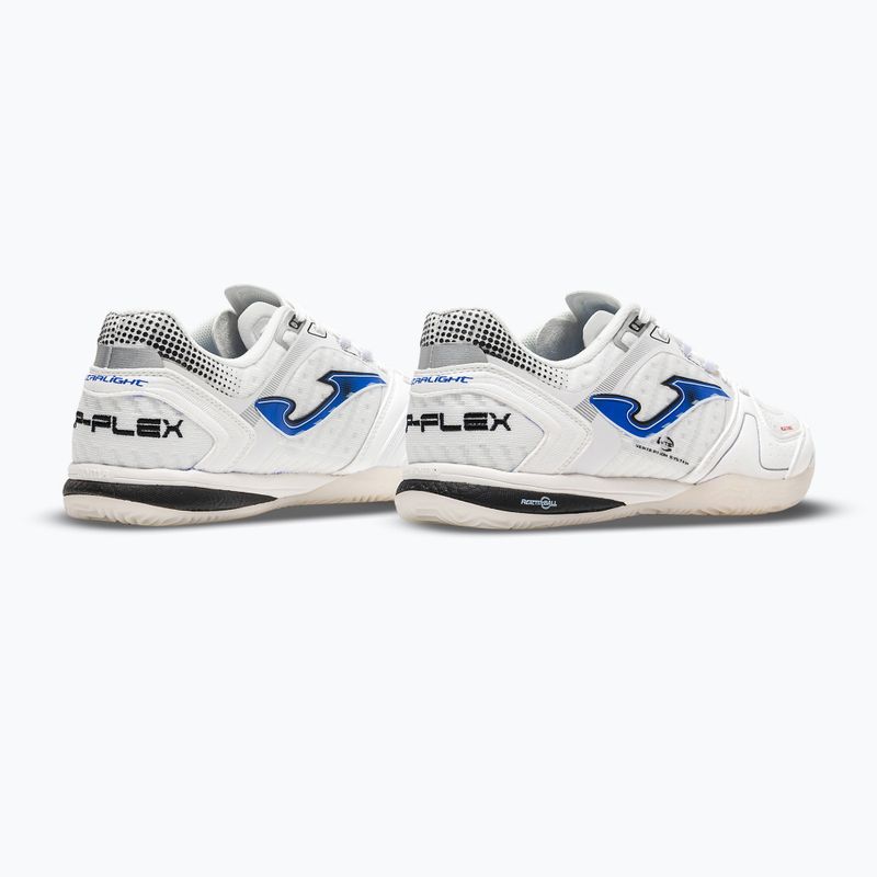 Încălțăminte de fotbal pentru bărbați Joma Top Flex Ultralight Indoor white/royal blue 3