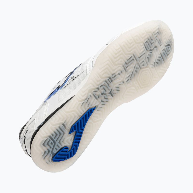Încălțăminte de fotbal pentru bărbați Joma Top Flex Ultralight Indoor white/royal blue 5