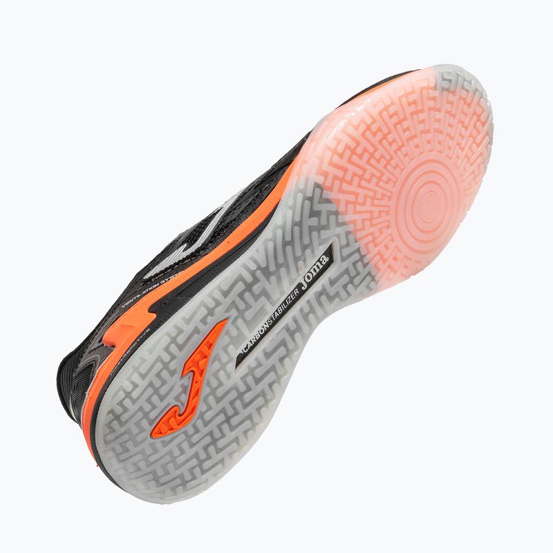 Încălțăminte de fotbal pentru bărbați Joma Regate Carbon Indoor black 5