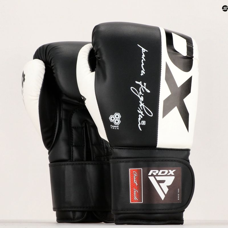 RDX REX F4 alb și negru mănuși de box BGR-F4B-10OZ 14