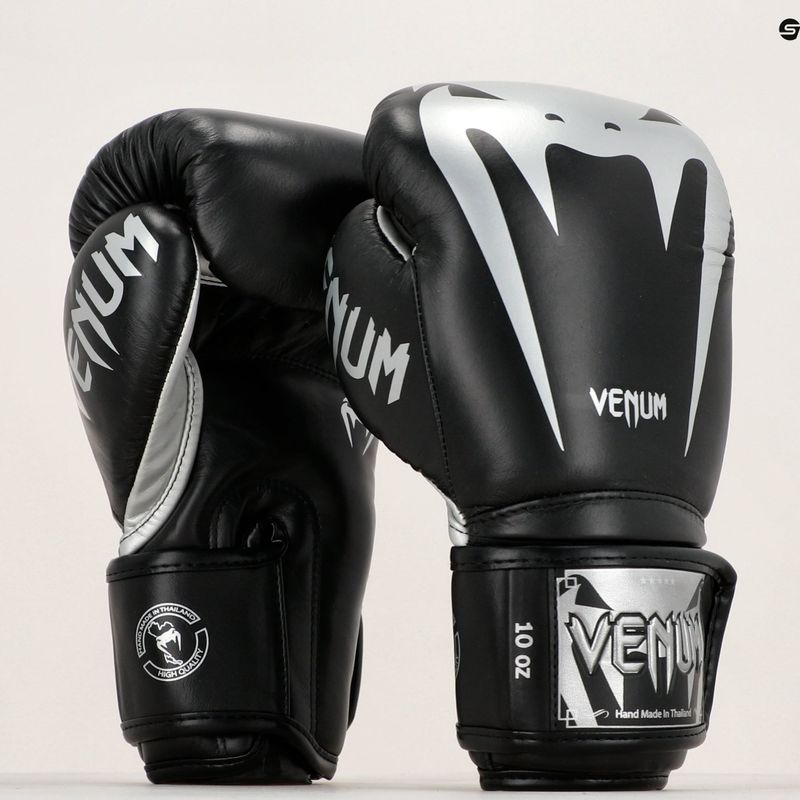 Venum Giant 3.0 negru și argintiu mănuși de box 2055-128 11