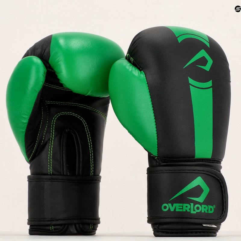 Overlord Mănuși Boxer negru-verde 100003-GR 9