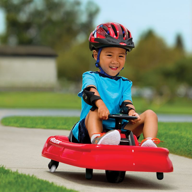 Gokart electric pentru copii Razor Lil' Crazy Cart red 11