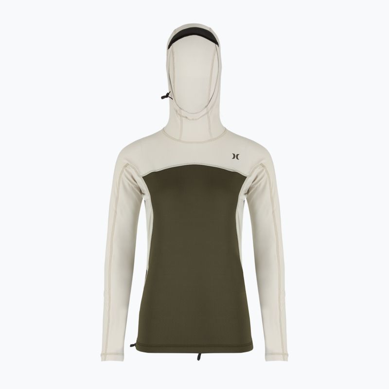 Longsleeve de înot pentru bărbați Hurley Coast Guard Hooded Surf Top cargo