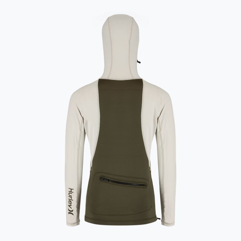 Longsleeve de înot pentru bărbați Hurley Coast Guard Hooded Surf Top cargo 2