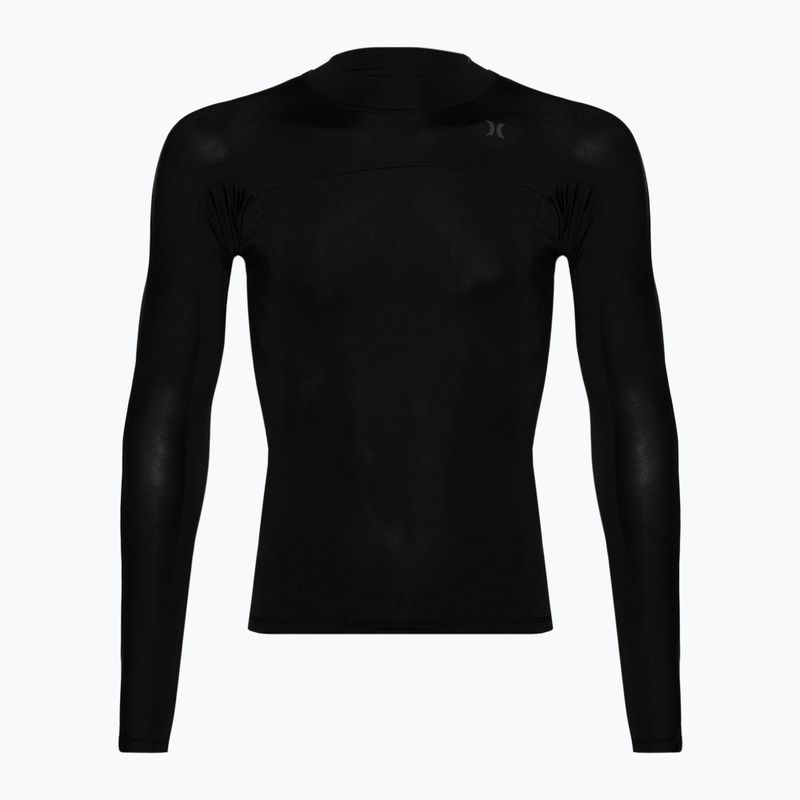 Longsleeve de înot pentru bărbați Hurley Channel Crossing Paddle Series black