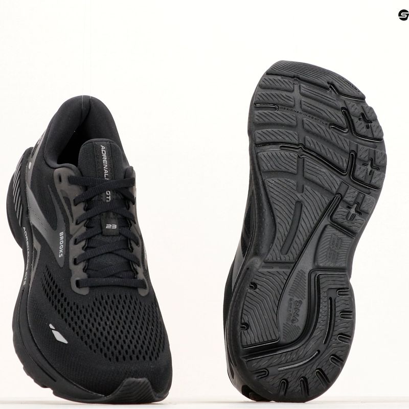 Pantofi de alergare pentru bărbați Brooks Adrenaline GTS 23 negru/negru/ebony 22