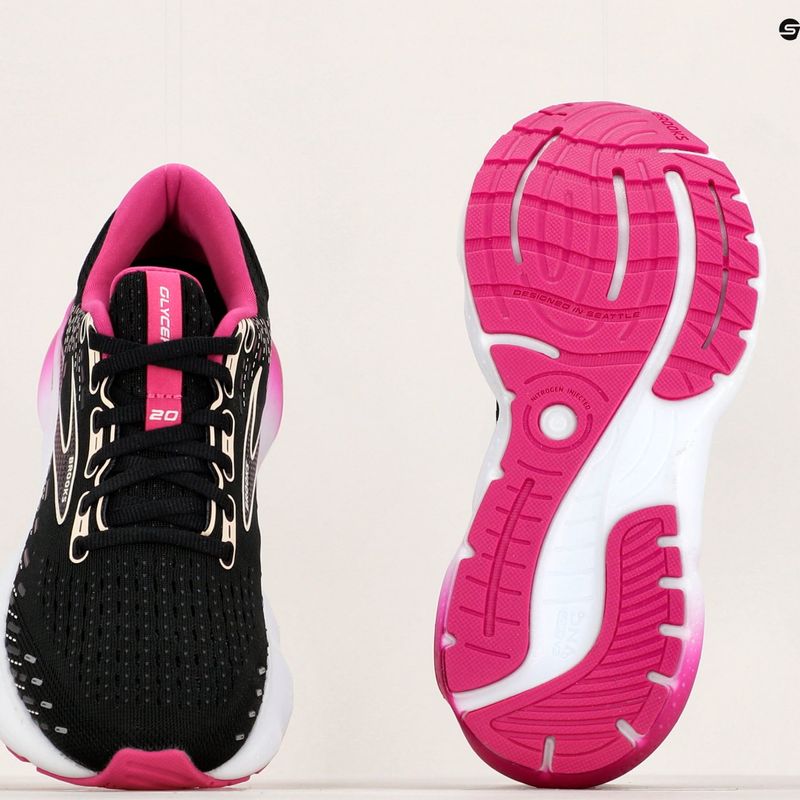 Pantofi de alergare pentru femei Brooks Glycerin 20 negru/fucsia/linen 13