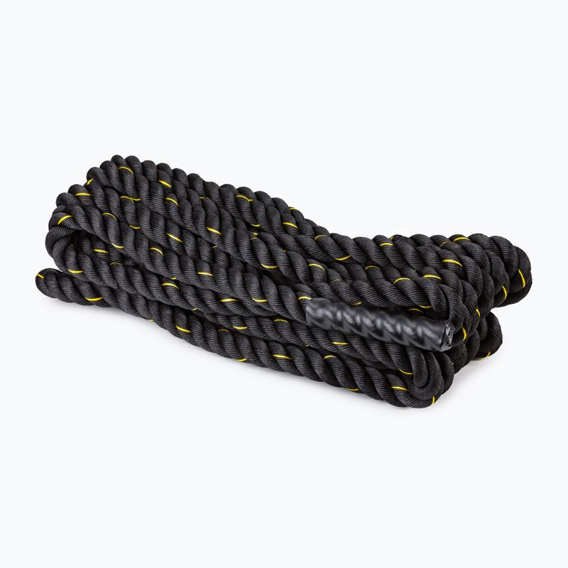 Coardă de antrenament TRX 3,8 cm x 15,24 m negru EXROPE-50