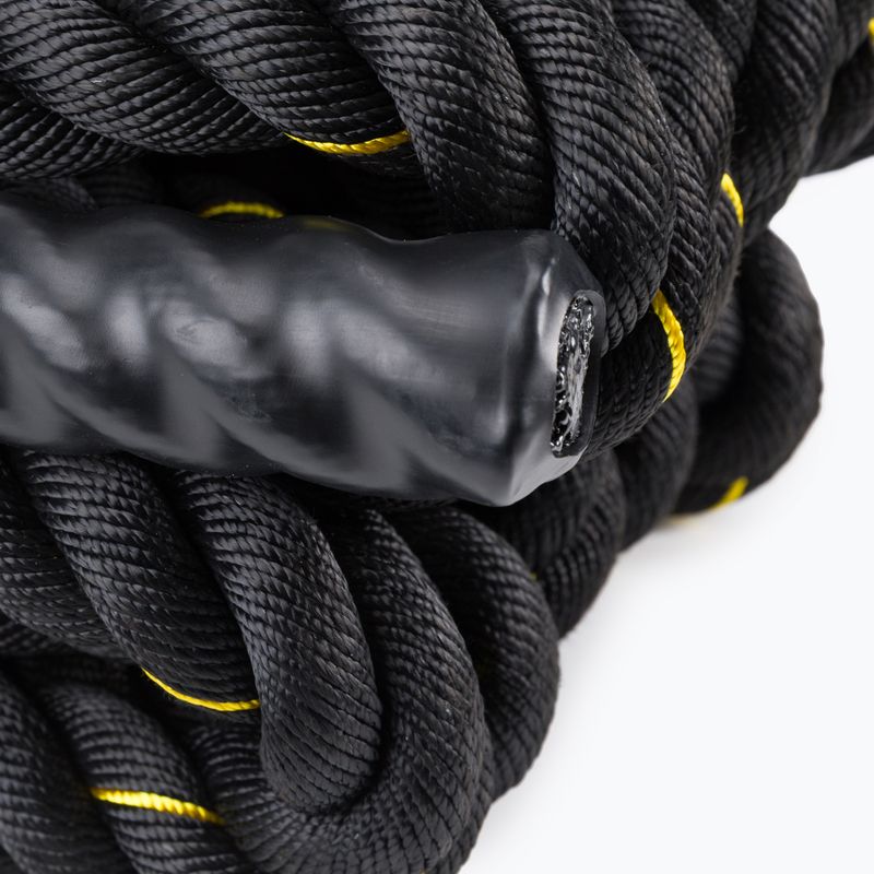 Coardă de antrenament TRX 3,8 cm x 15,24 m negru EXROPE-50 3