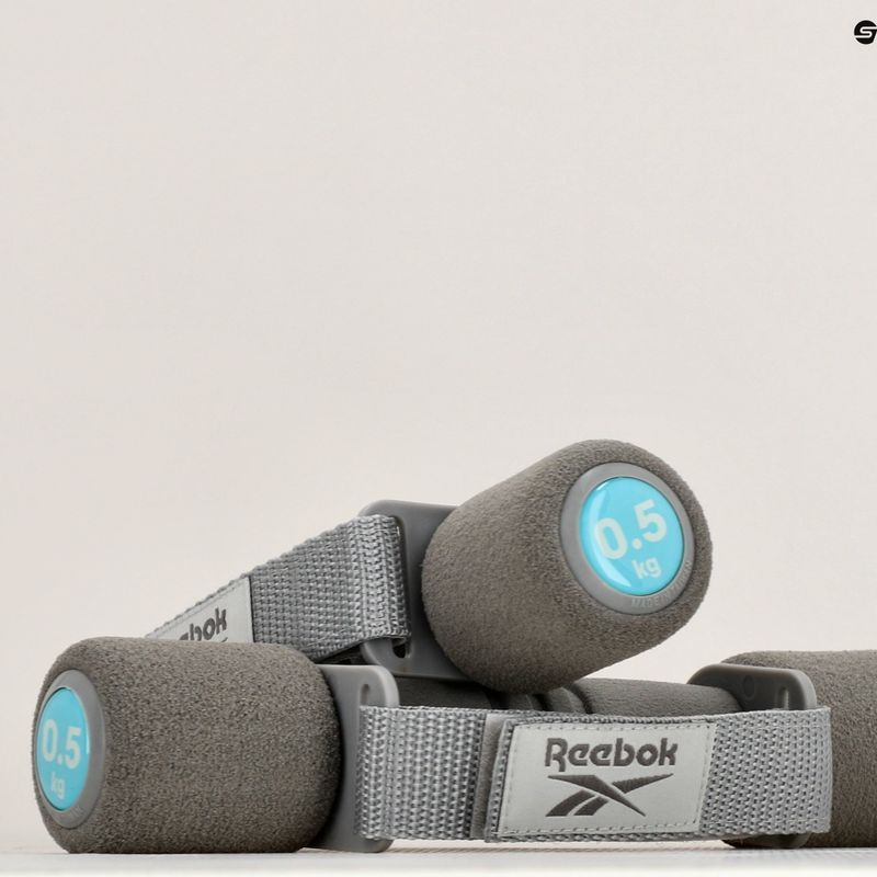 Gantere Reebok 2 x 0,5 kg gri RAWT-11060BL 12