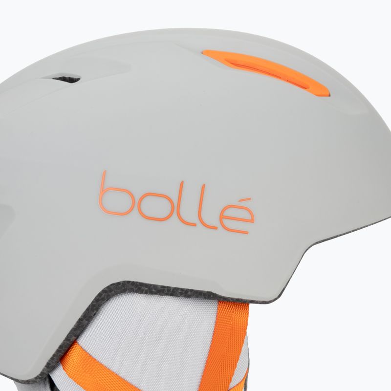Cască de schi pentru copii Bollé Atmos Youth grey/orange matte 8