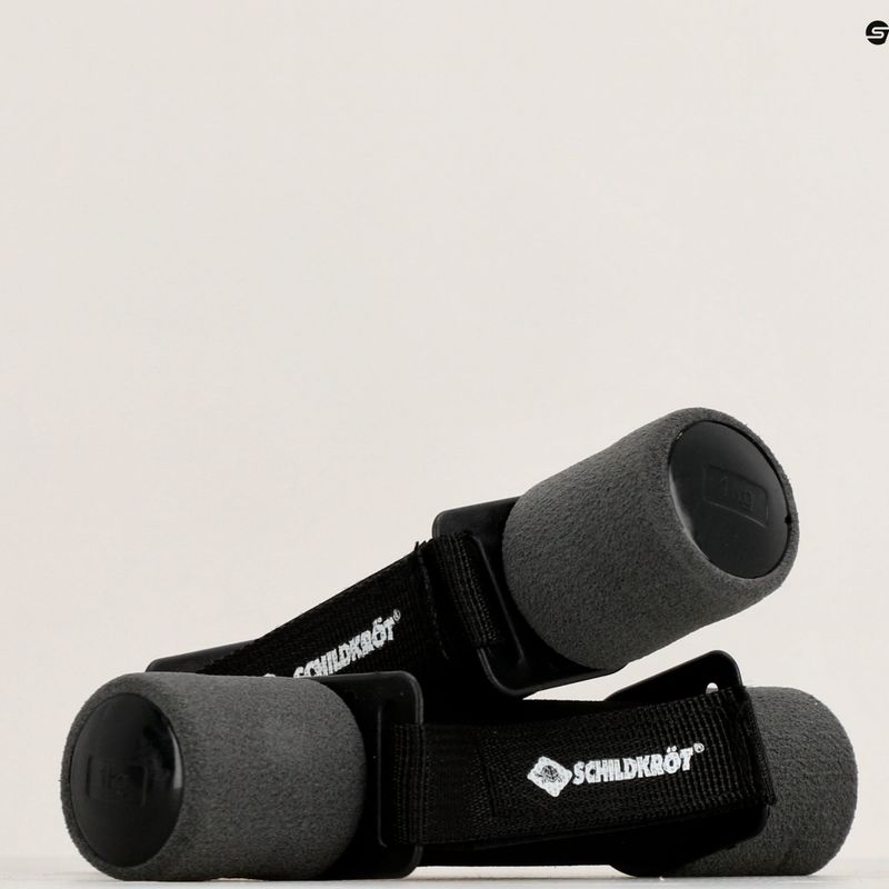 Schildkröt set de gantere Soft Dumbbells 2 x 1 kg negru/gri 960009 6
