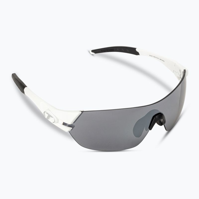 Ochelari de ciclism Tifosi Slice mat alb/frumos/roșu/roșu/clear 2