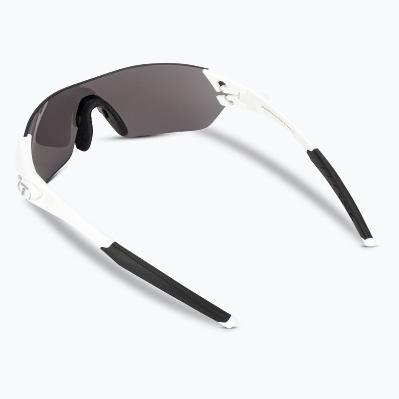 Ochelari de ciclism Tifosi Slice mat alb/frumos/roșu/roșu/clear 3