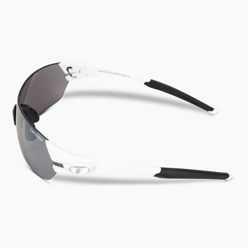 Ochelari de ciclism Tifosi Slice mat alb/frumos/roșu/roșu/clear 5