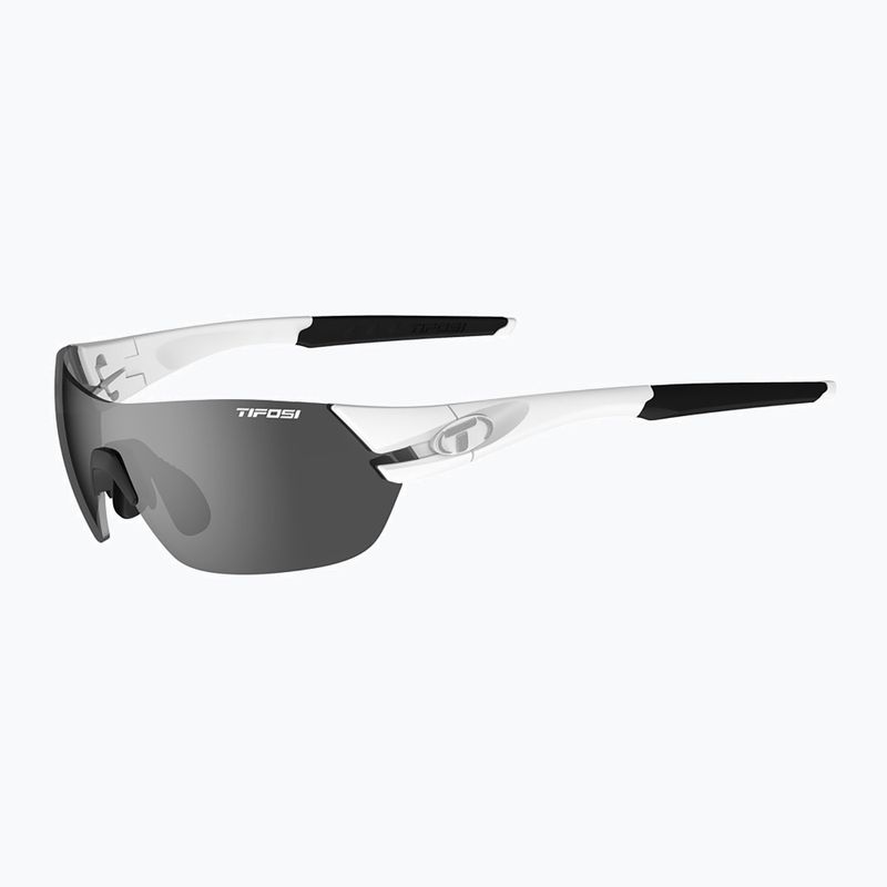 Ochelari de ciclism Tifosi Slice mat alb/frumos/roșu/roșu/clear 6