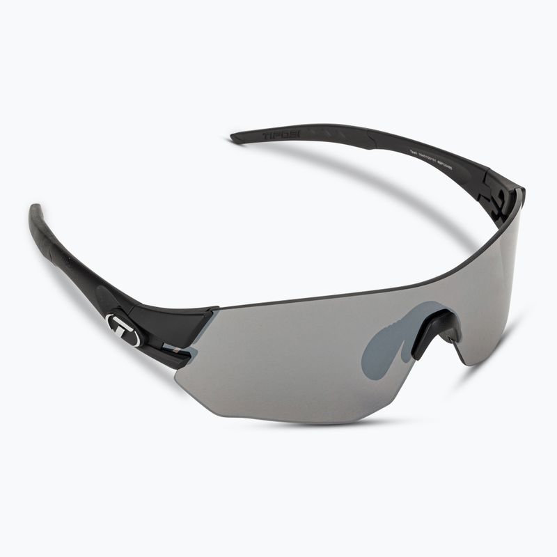Ochelari de ciclism Tifosi Tsali negru mat/fum/roșu/roșu/negru transparent 2