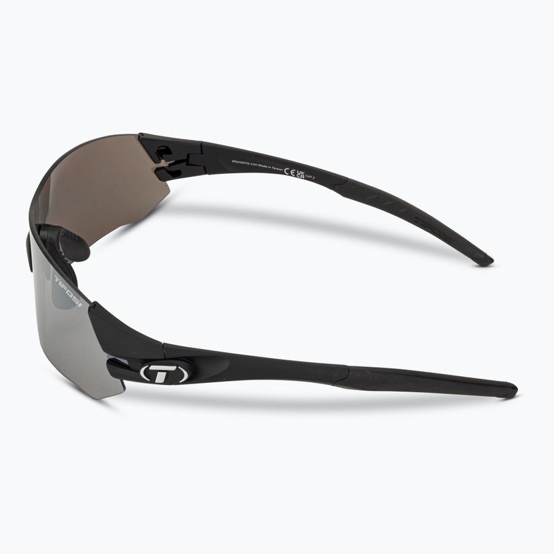 Ochelari de ciclism Tifosi Tsali negru mat/fum/roșu/roșu/negru transparent 5