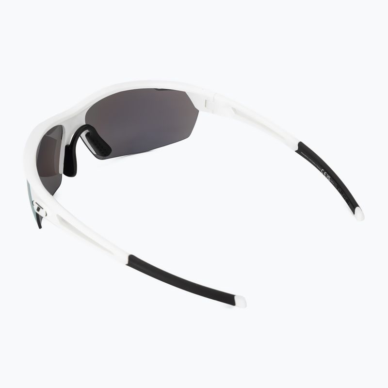 Ochelari de soare Tifosi Navar matte white/smoke bright blue mirror 2