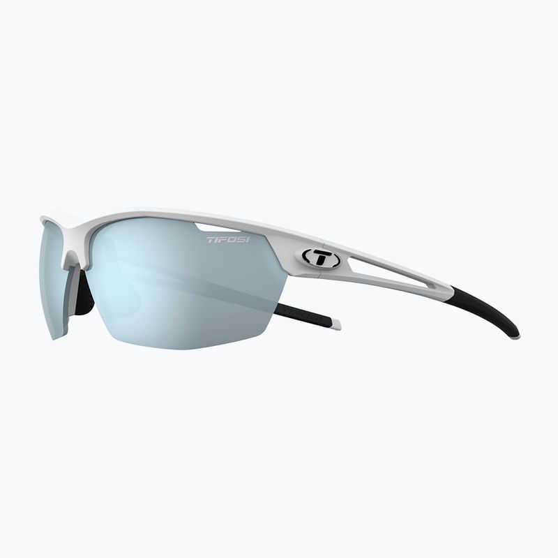Ochelari de soare Tifosi Navar matte white/smoke bright blue mirror 3