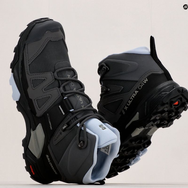 Cizme de trekking pentru femei Salomon X Ultra 4 Mid GTX magnet/negru/zen 19