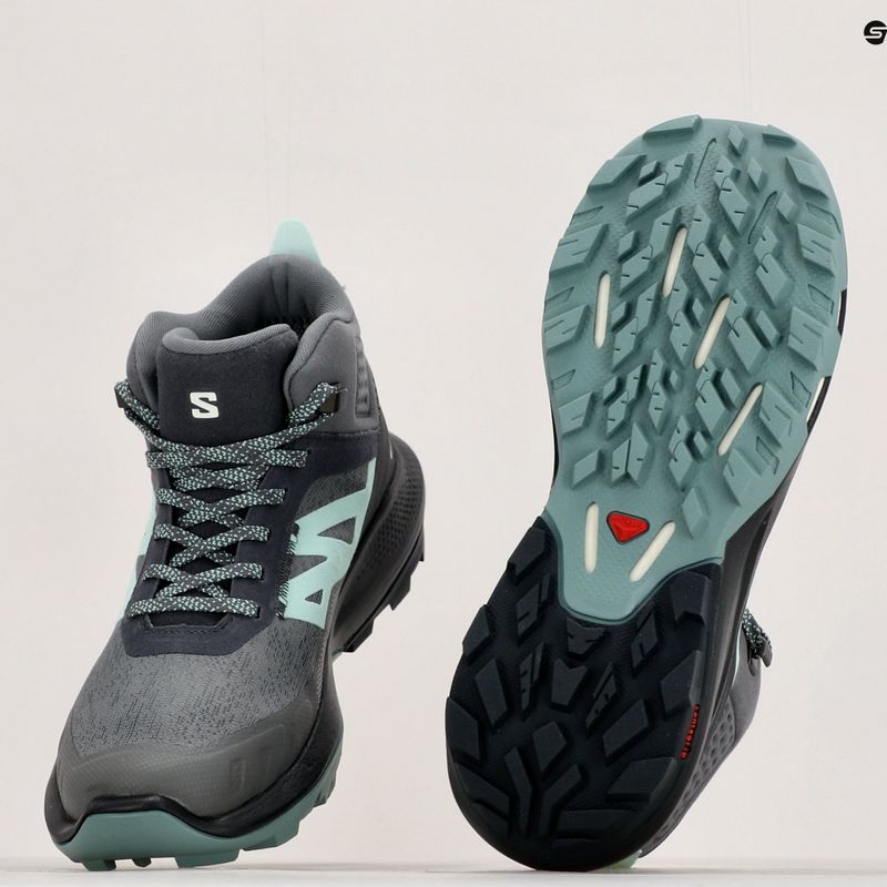 Salomon Outpulse Mid GTX cizme de trekking pentru femei ebony/qush/ebony 20