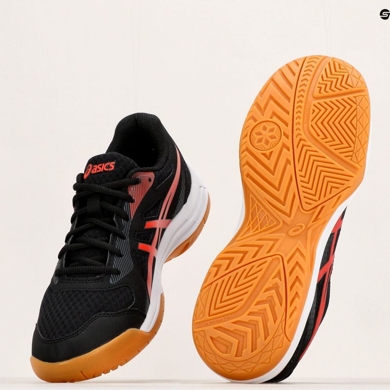 Pantofi de squash pentru bărbați ASICS Upcourt 5 negru / roșu clasic 13
