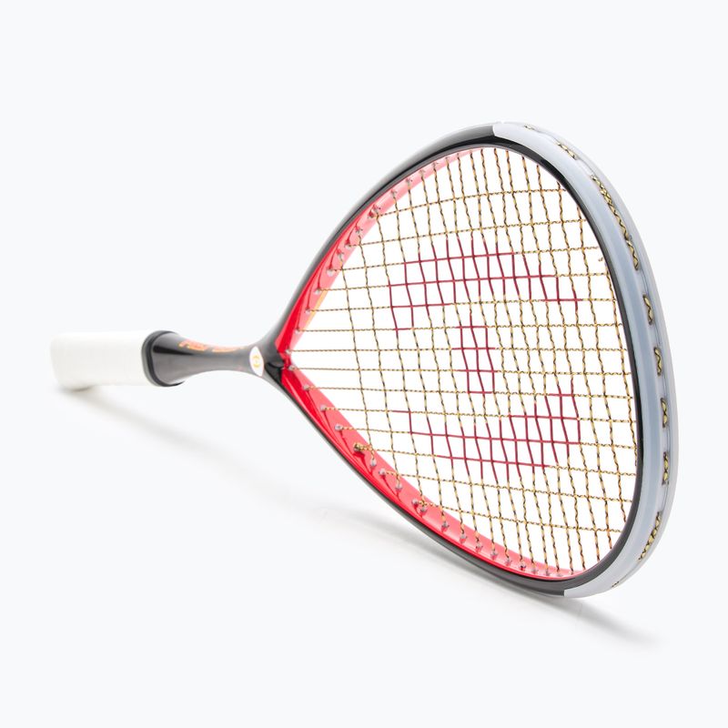 Rachetă de squash Harrow Reflex 125 Tarek Momen Signature negru/ roșu/ galben 2
