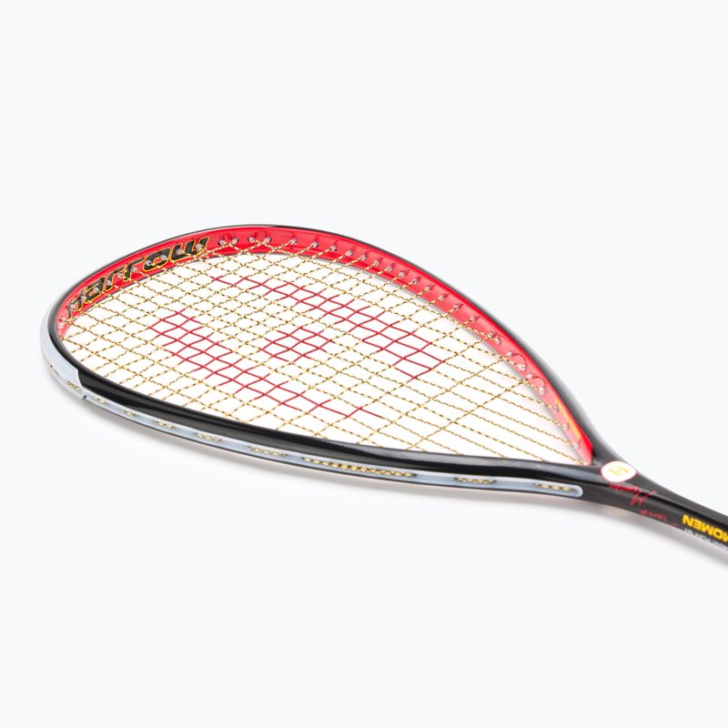 Rachetă de squash Harrow Reflex 125 Tarek Momen Signature negru/ roșu/ galben 5