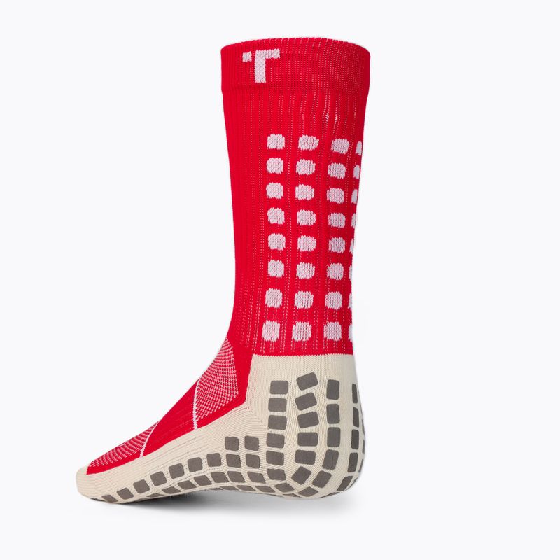 TRUsox Mid-Calf Șosete de fotbal subțiri roșu 3CRW300STHINRED 3