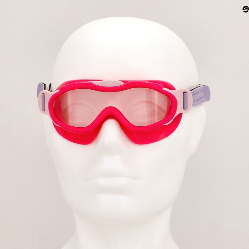 Masca de înot pentru copii Speedo Sea Squad Jr roz electric/miami liliac/blossom/clear 8