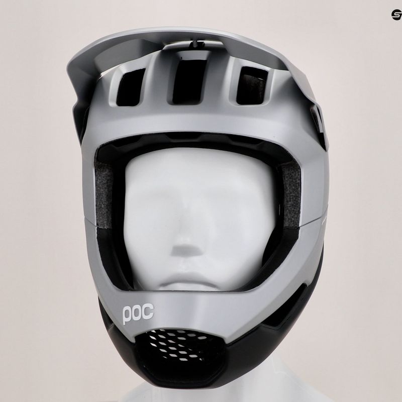 Cască de bicicletă POC Otocon Race MIPS argentite silver/uranium black matt 9