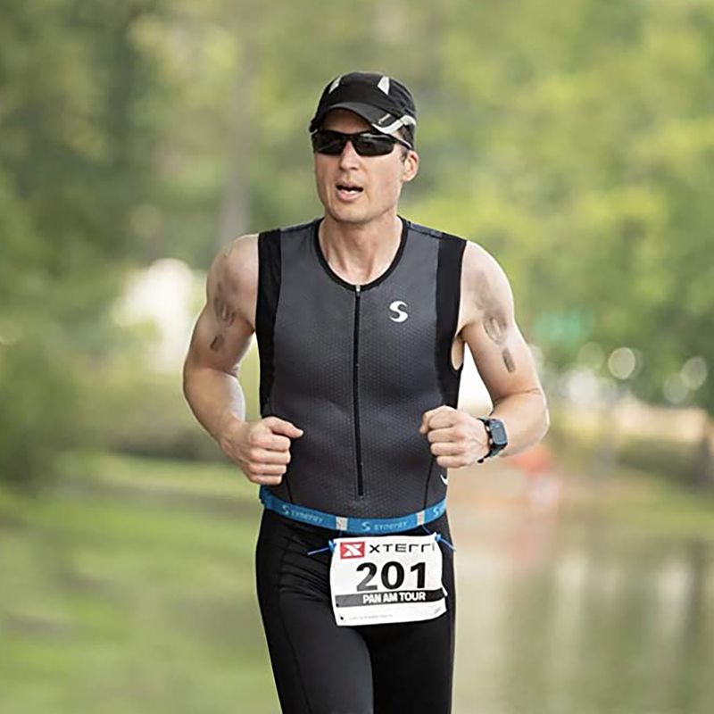 Curea pentru numărul de start Synergy Race Belt blue 4