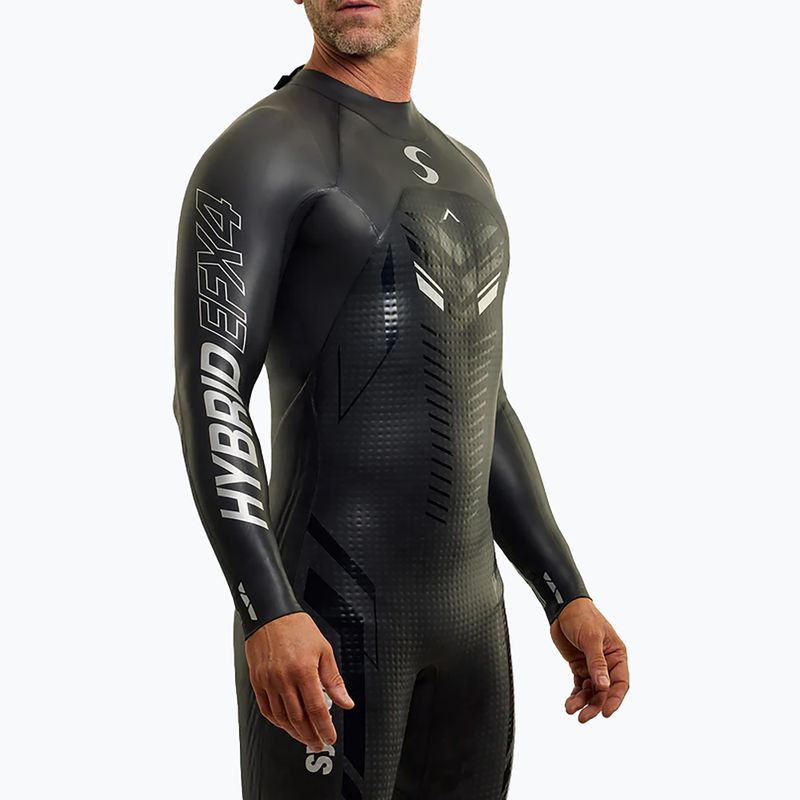 Costum de înot Synergy Hybrid EFX4 Full Sleeve Triathlon black 3