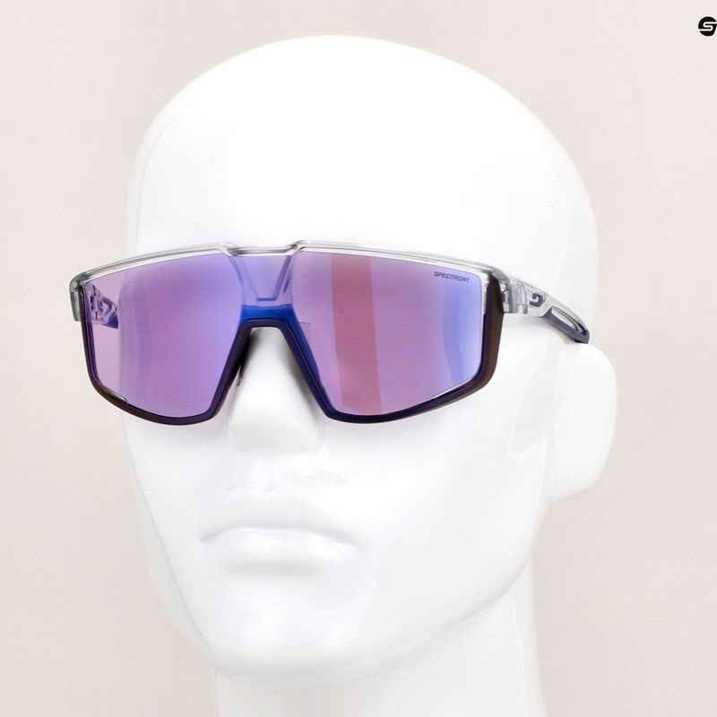 Julbo Fury Spectron 1 ochelari de ciclism gri/violet translucid strălucitor translucid 9