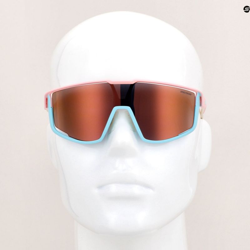 Ochelari de ciclism Julbo Fury Spectron 3Cf mat roz pastelat/albastru deschis 9