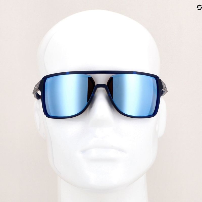 Ochelari de drumeție Oakley Castel mat trans blue/prizm deep water polarizați pentru drumeții 14