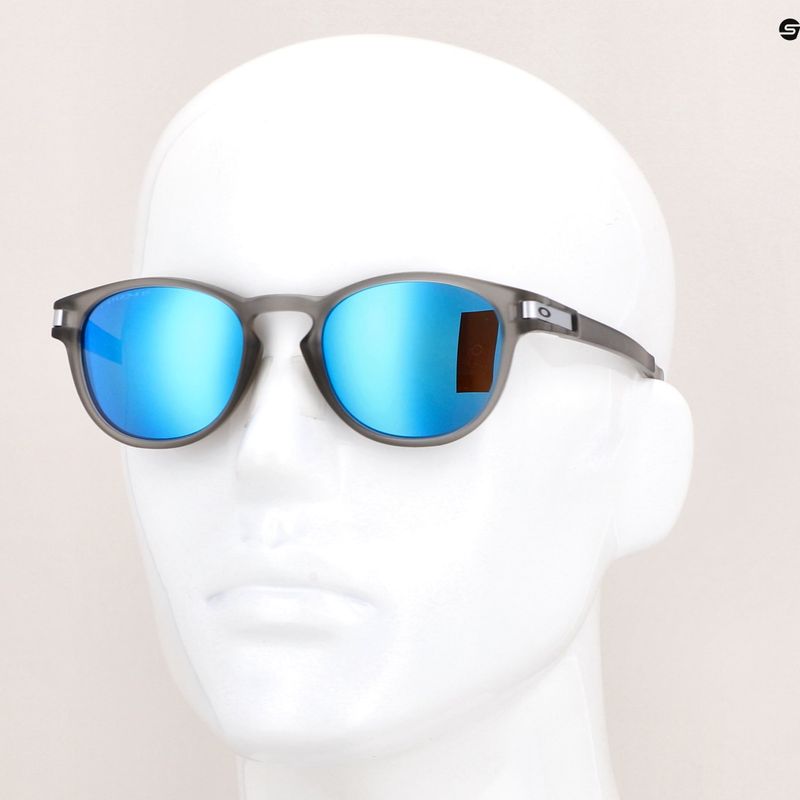 Ochelari de soare polarizați Oakley Latch Matte Grey Ink/prizm Sapphire 14