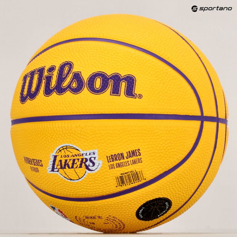 Wilson NBA Player Icon Mini Lebron baschet WZ4007201XB3 mărimea 3 8