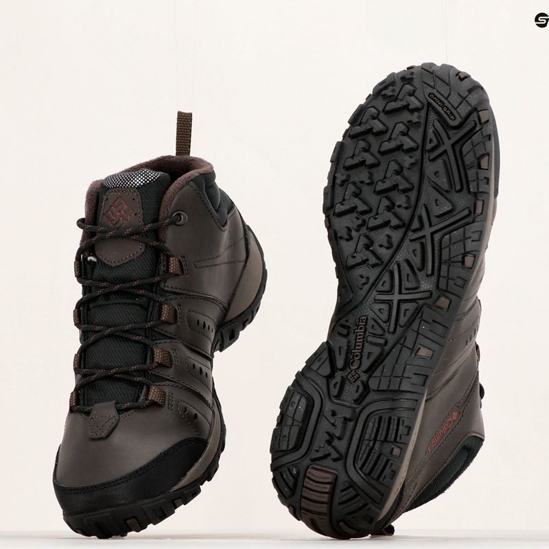 Columbia Woodburn II Chukka WP Omni-Heat cizme de trekking pentru bărbați cordovan/roșu grena 20