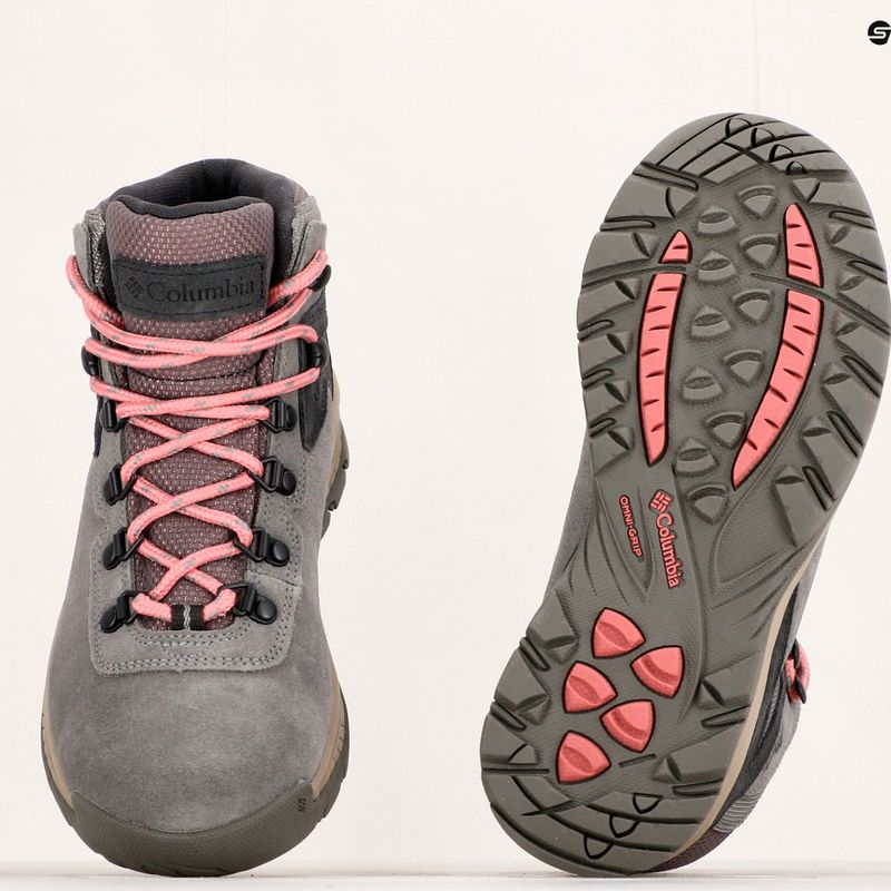 Columbia Newton Ridge Plus WP Amped stratus/canyon rose cizme de trekking pentru femei Amped stratus/canyon rose 25