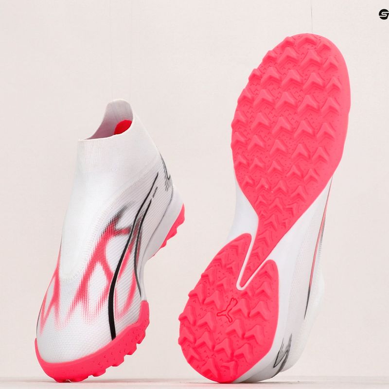 Cizme de fotbal PUMA Ultra Match+ Ll TT pentru bărbați puma alb/puma negru/fire orchid 12