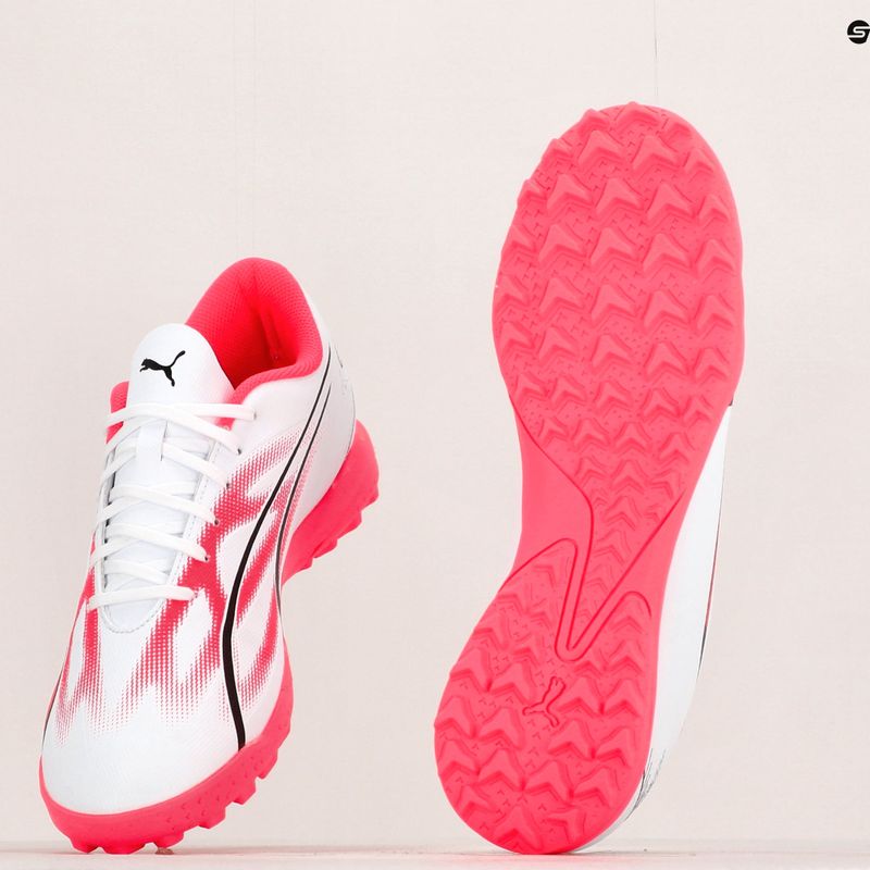 Cizme de fotbal pentru bărbați PUMA Ultra Play FG/AG puma alb/puma negru/fire orchid 14