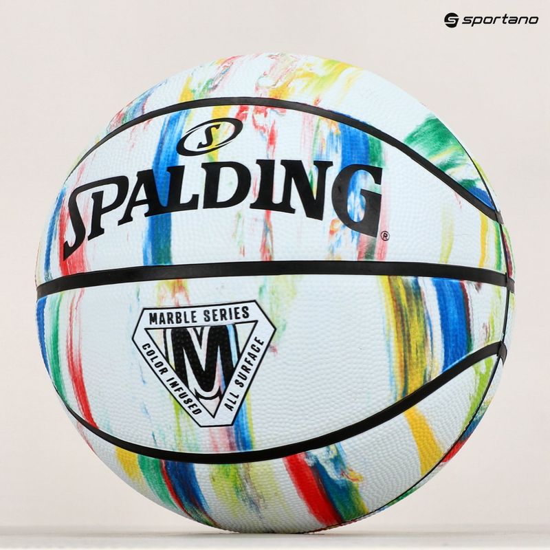 Spalding Marmură de baschet alb 84397Z 4