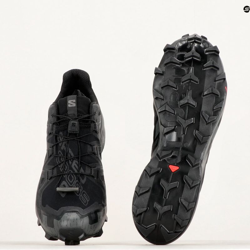 Pantofi de alergare pentru bărbați Salomon Speedcross 6 GTX negru/negru/fantomă 12