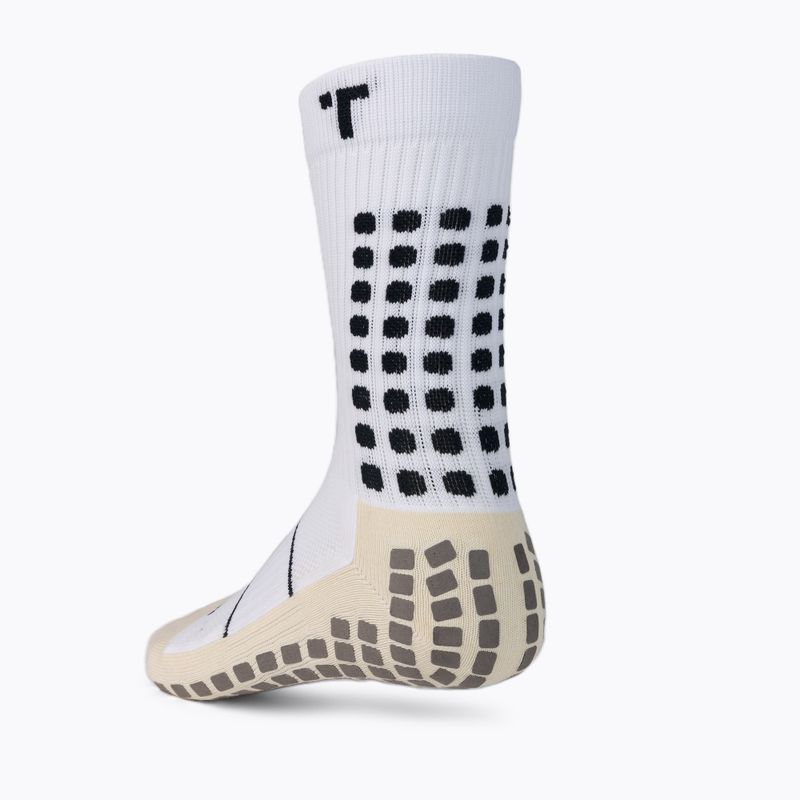 TRUsox Mid-Calf Șosete de fotbal subțiri alb 3CRW300STHINWHITE 3