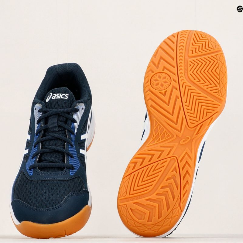 Pantofi de squash pentru bărbați ASICS Upcourt 5 albastru francez / alb 13