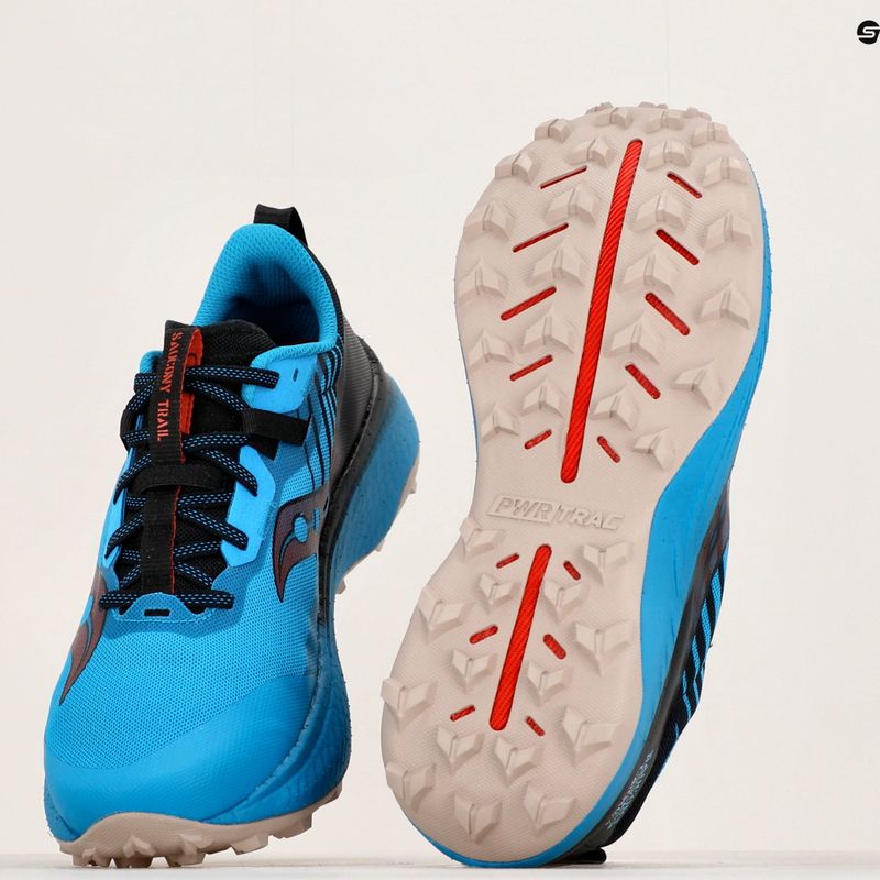 Pantofi de alergare bărbați Saucony Endorphin Edge ocean/negru pentru bărbați 18
