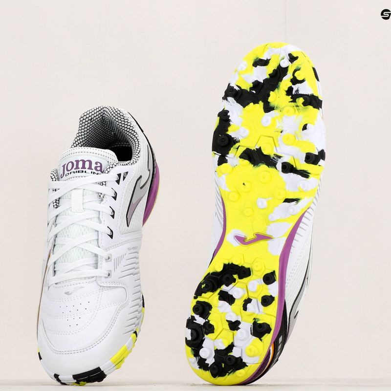 Ghete de fotbal pentru bărbați Joma Dribling TF alb/negru 12